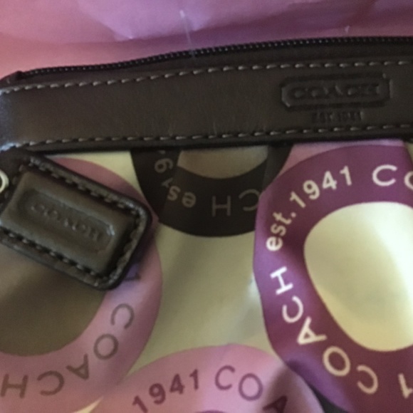 Coach Signature Satin Scarf Wristlet - Picture 3 of 4